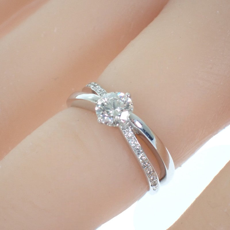 Designer Jewelry Ring, size 9, Pt900 Platinum Diamond for Women