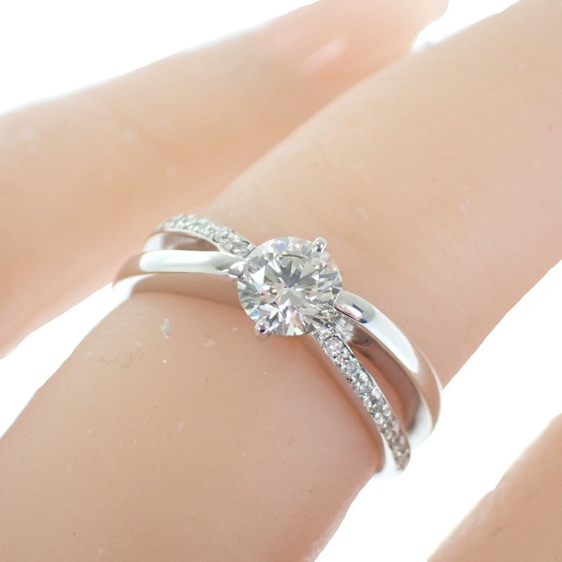 Designer Jewelry Ring, size 9, Pt900 Platinum Diamond for Women