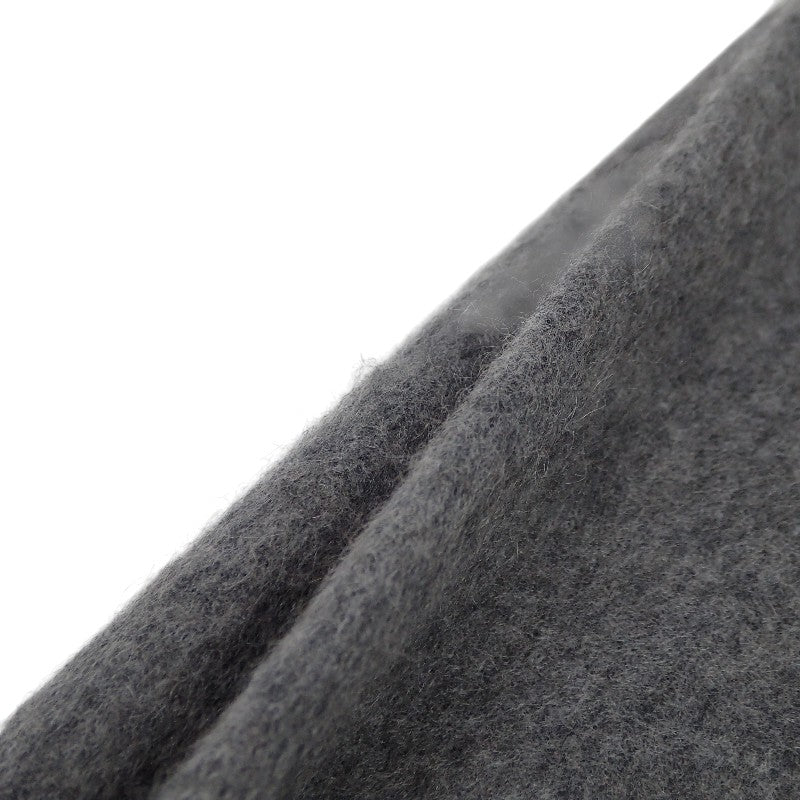 エルメス HERMES ユニ・ブロデ H393700T_04 マフラー カシミヤ グレー レディース メンズ ユニセックス【中古】【Aランク】