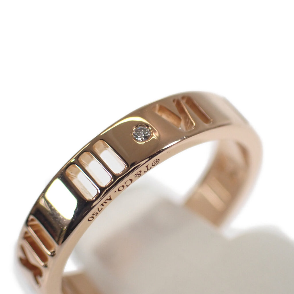【Aランク】Tiffany＆Co. ティファニー K18PG 4PD アトラスリング 指輪 ダイヤモンド 約7号 レディース ジュエリー アクセサリー【ISEYA】