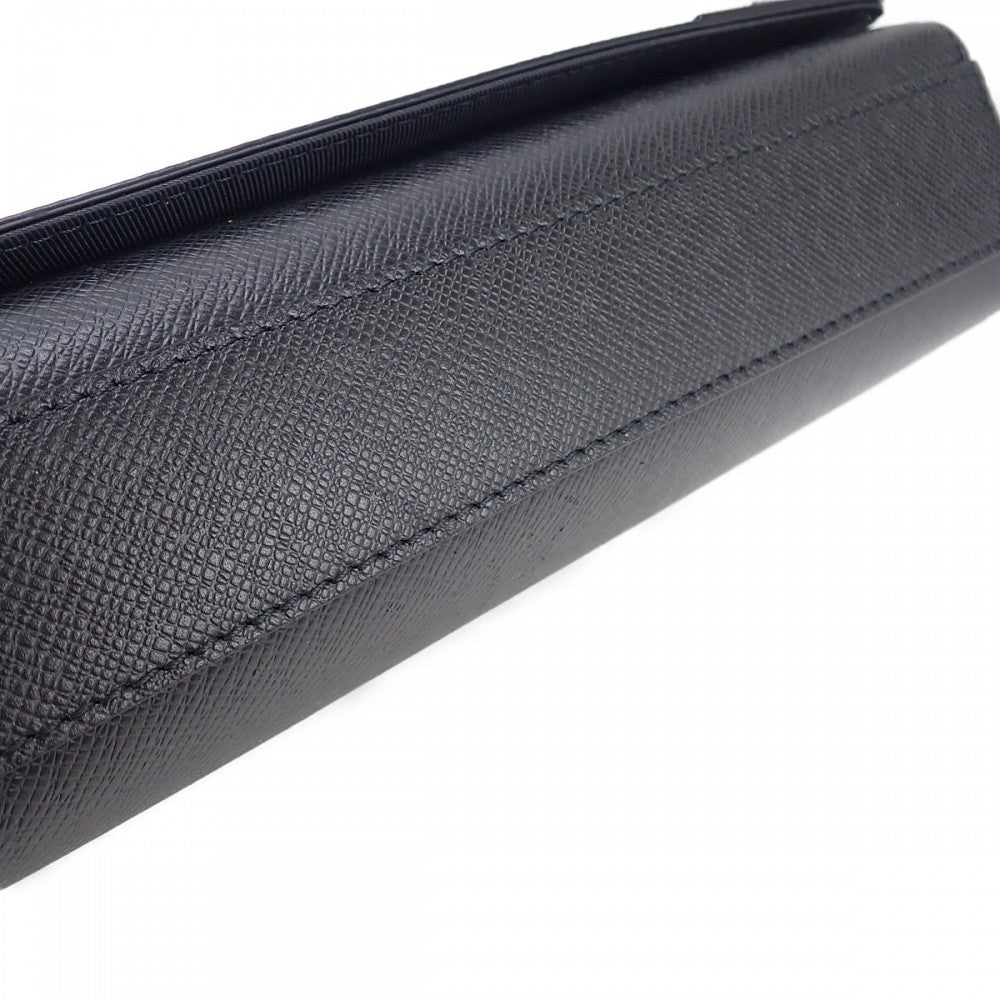 ルイ・ヴィトン タイガ 黒 チェーン着脱 薄型フラップ ロング映えY2K