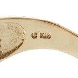 K18YG オニキス デザインジュエリー リング 指輪 ゴールド ブラック スクエア 約16.5号 ジュエリー アクセサリー【ISEYA】