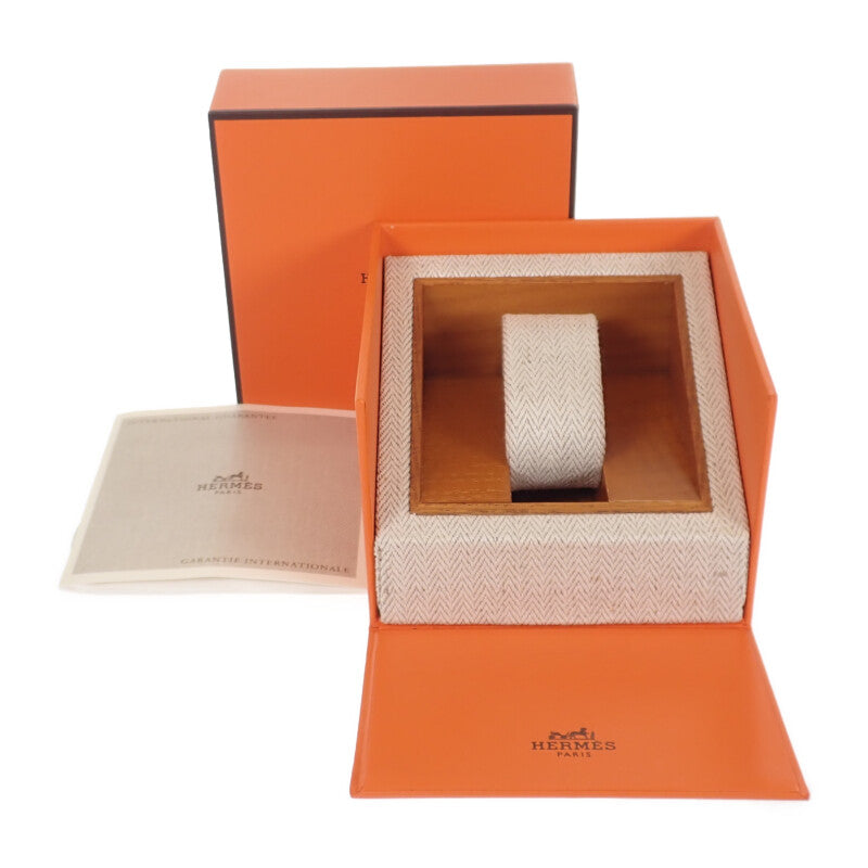 エルメス HERMES クリッパー CL4.220 腕時計 ステンレススチール GP クオーツ アイボリー文字盤 レディース【中古】【Aランク】