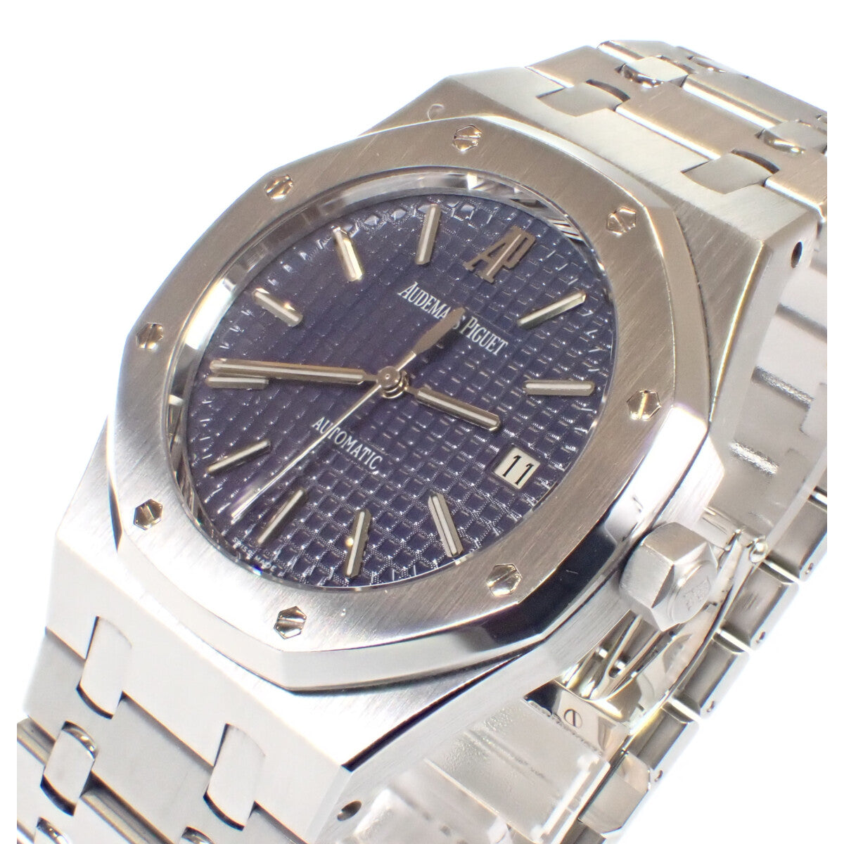 オーデマ・ピゲ AUDEMARS PIGUET ロイヤルオーク 15300ST.OO.1220ST.02 腕時計 ステンレススチール 自動巻き ブルー文字盤 メンズ【中古】【Aランク】433637