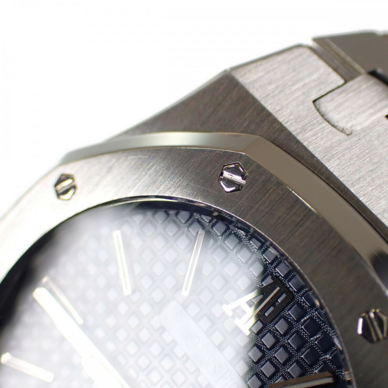 オーデマ・ピゲ AUDEMARS PIGUET ロイヤルオーク 15300ST.OO.1220ST.02 腕時計 ステンレススチール 自動巻き ブルー文字盤 メンズ【中古】【Aランク】
