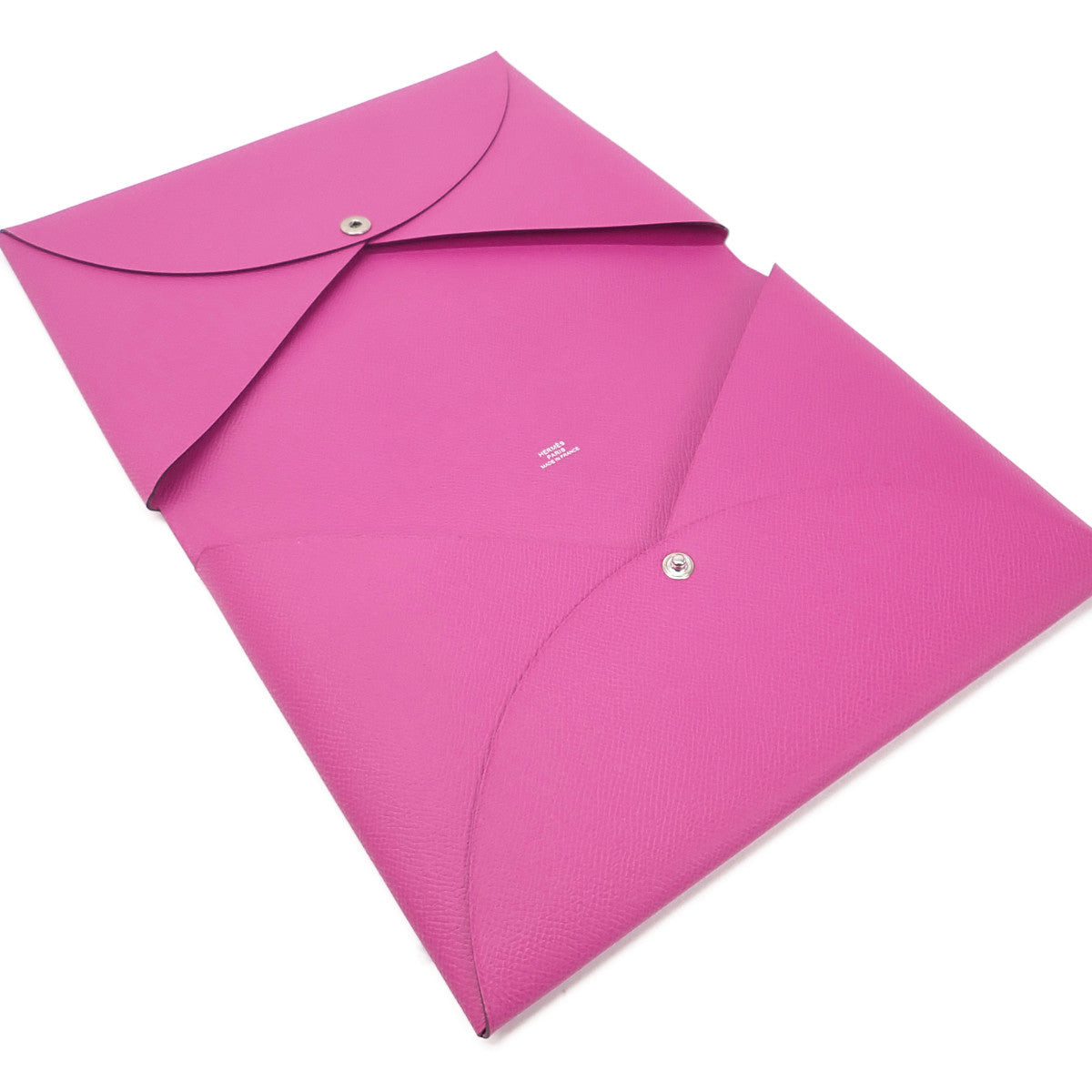 エルメス HERMES カルヴィGM クラッチバッグ ヴォーエプソン マグノリア ブルーサフィール レディース【中古】【Aランク】