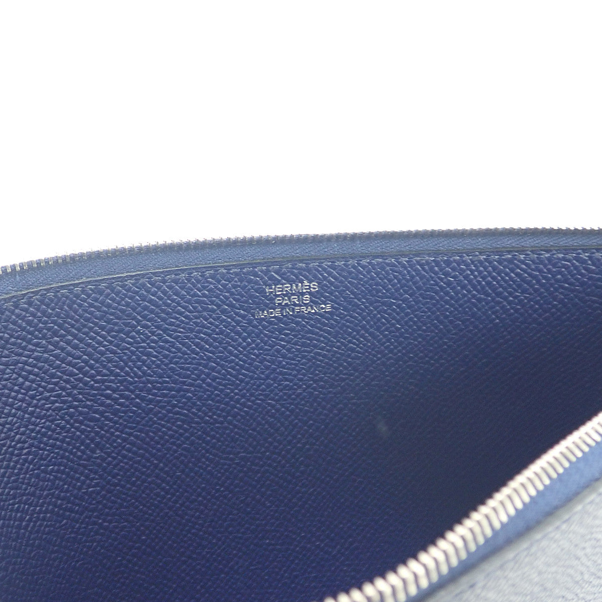 エルメス HERMES カルヴィGM クラッチバッグ ヴォーエプソン マグノリア ブルーサフィール レディース【中古】【Aランク】