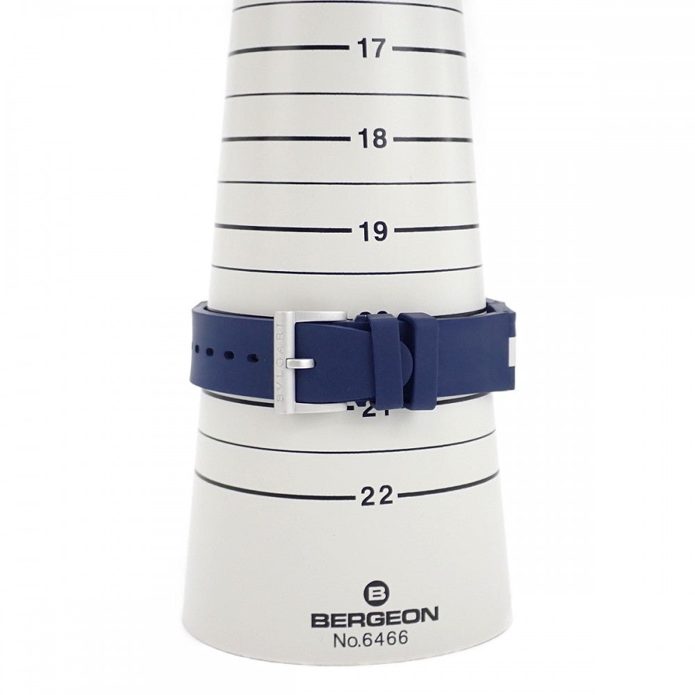 ブルガリ BVLGARI トリコロール 1000本限定 103514 腕時計 ラバー アルミニウム 自動巻き ホワイト文字盤 メンズ【中古】【Aランク】