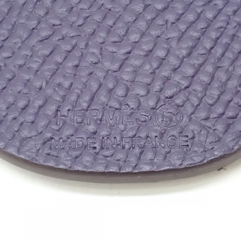 エルメス HERMES プティスノーマンチャーム H1053078-01 バッグチャーム ヴォーエプソン トゴ ブラウン パープル【中古】【Aランク】