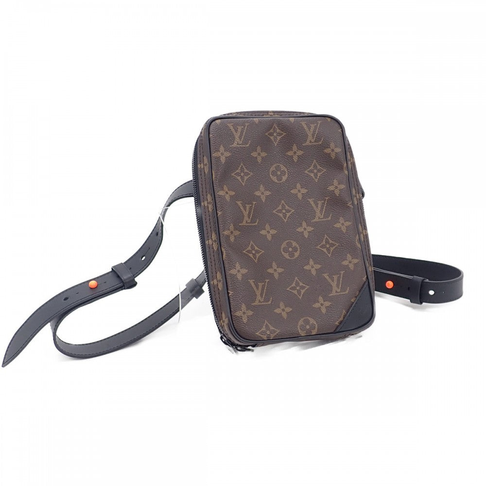 【Aランク】ルイヴィトン LOUIS VUITTON ユーティリティサイドバッグ ヴァージルアブロー M44428 モノグラム ボディバッグ ブラウン メンズ レディース【ISEYA】