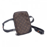 【Aランク】ルイヴィトン LOUIS VUITTON ユーティリティサイドバッグ ヴァージルアブロー M44428 モノグラム ボディバッグ ブラウン メンズ レディース【ISEYA】