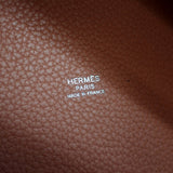 【ABランク】エルメス HERMES ピコタンロックPM ハンドバッグ トリヨンクレマンス クレヴェット □Q刻印 ベルト シルバー金具 レディース【ISEYA】