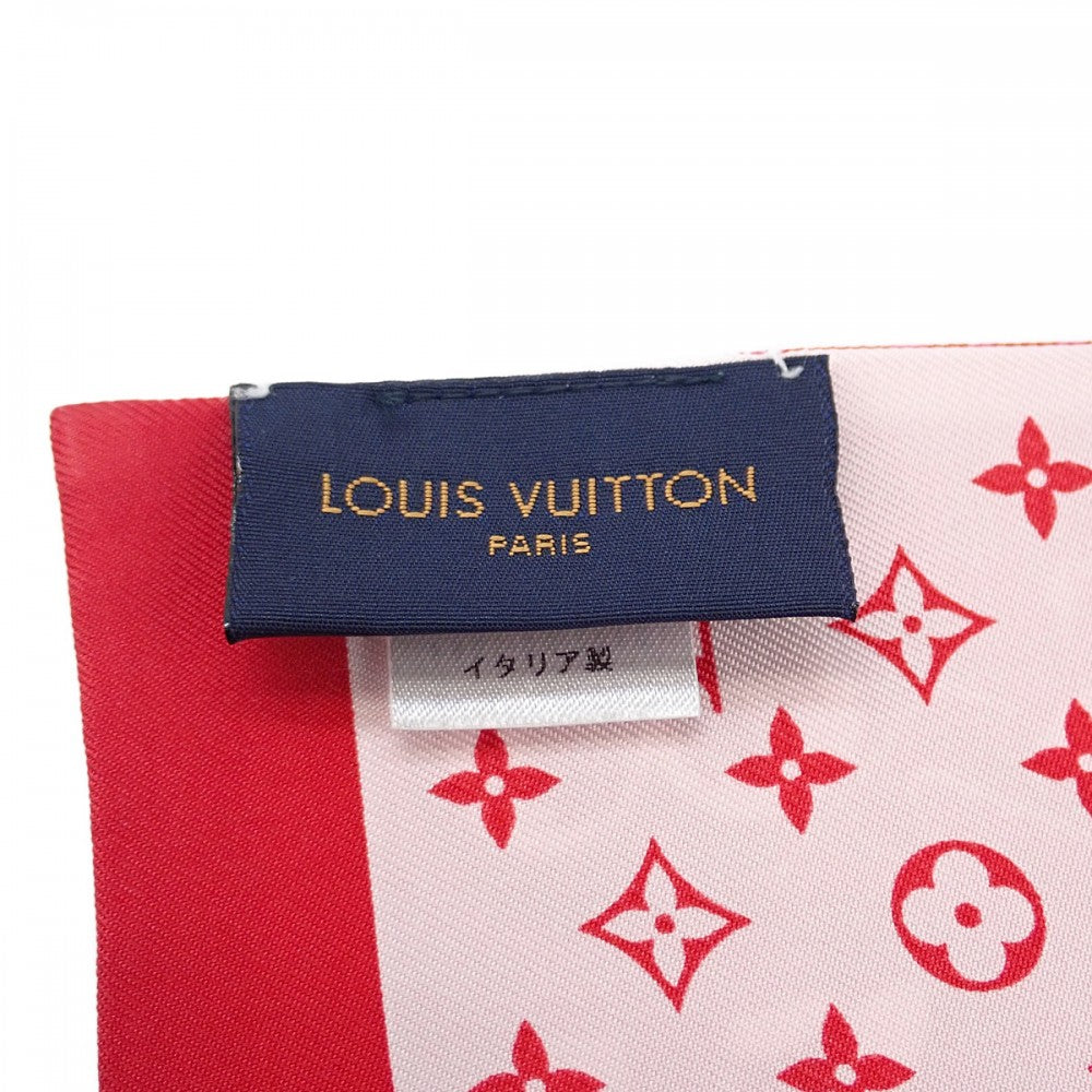 ルイヴィトン LOUIS VUITTON バンドー・モノキナワ M70705 スカーフ シルク ピンク レディース【中古】【Bランク】