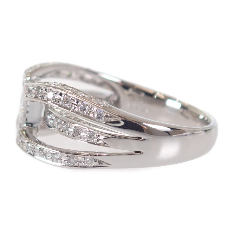 【中古】 Pt900 デザイン ジュエリー リング Pt900プラチナ 10号 ダイヤモンド レディース【Aランク】