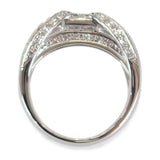 【中古】 Pt900 デザイン ジュエリー リング Pt900プラチナ 10号 ダイヤモンド レディース【Aランク】