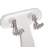 K18WG K14WG デザインジュエリー 2way セパレート ピアス K18ホワイトゴールド K14 ダイヤモンド ダイヤモンド レディース【中古】【Aランク】