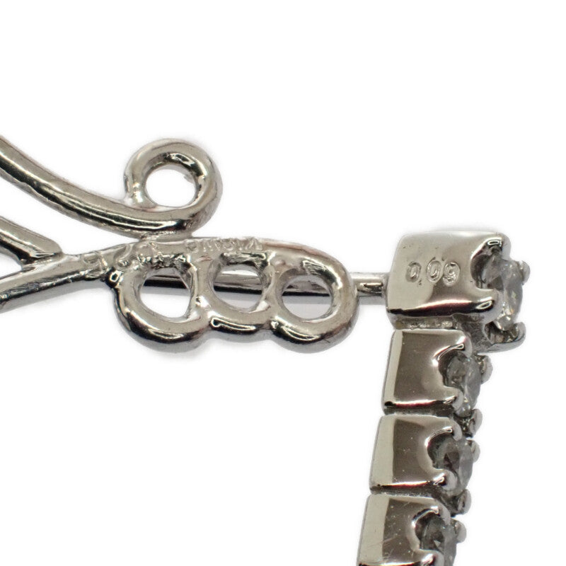 K18WG K14WG デザインジュエリー 2way セパレート ピアス K18ホワイトゴールド K14 ダイヤモンド ダイヤモンド レディース【中古】【Aランク】