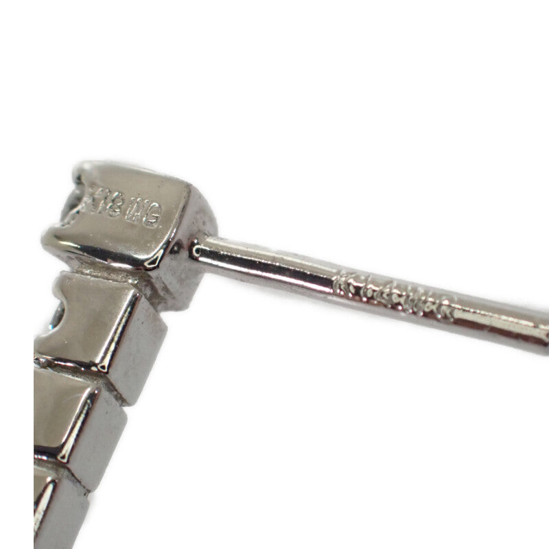 K18WG K14WG デザインジュエリー 2way セパレート ピアス K18ホワイトゴールド K14 ダイヤモンド ダイヤモンド レディース【中古】【Aランク】