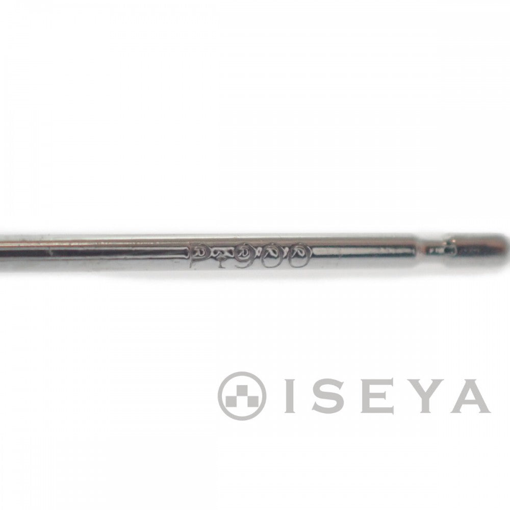 【中古】 デザイン ジュエリー スタッド ピアス Pt900プラチナ ダイヤモンド レディース【Aランク】