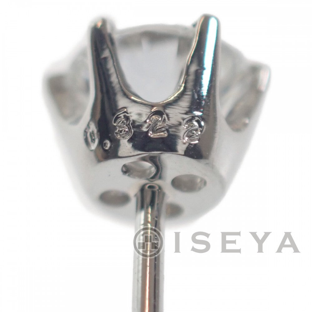 【中古】 デザイン ジュエリー スタッド ピアス Pt900プラチナ ダイヤモンド レディース【Aランク】