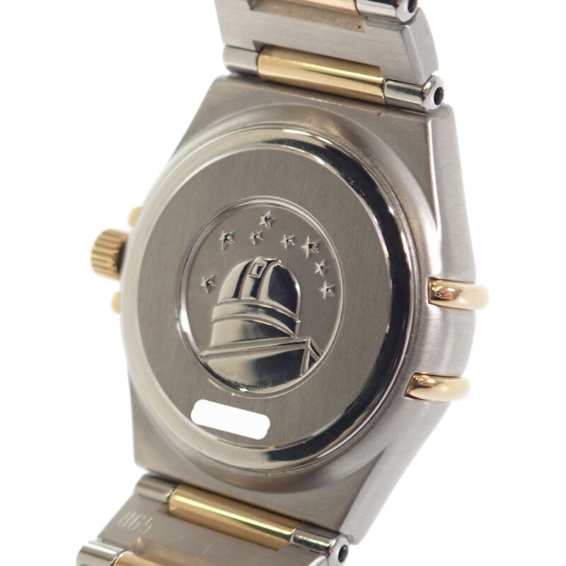 オメガ OMEGA コンステレーションミニ アイリス 1367.79 腕時計 ステンレススチール イエローゴールド クオーツ ホワイトシェル文字盤 レディース【中古】【ABランク】