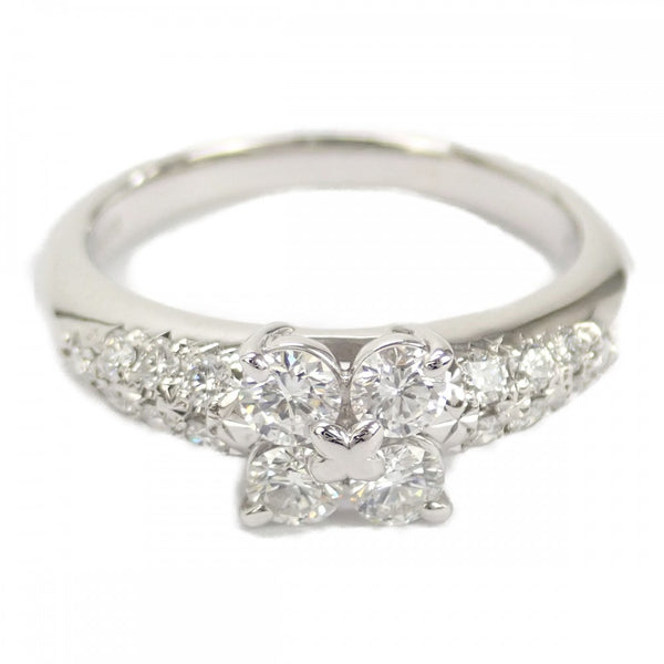 デザイン ジュエリー リング Pt900プラチナ 12.5号 ダイヤモンド レディース【中古】【Aランク】