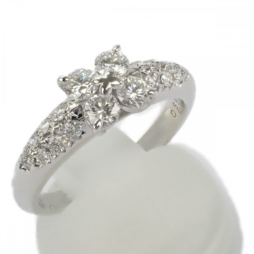 デザイン ジュエリー リング Pt900プラチナ 12.5号 ダイヤモンド レディース【中古】【Aランク】