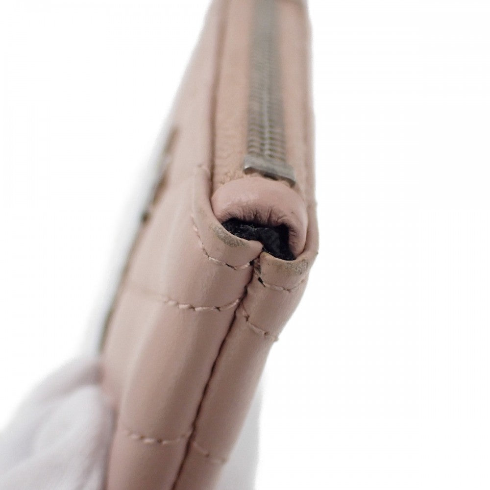 サンローラン SAINT LAURENT モノグラム ポーチ 438386 コインケース レザー ベージュ レディース【中古】【ABランク】