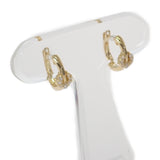 【中古】 K18 D デザインジュエリー　 ピアス K18イエローゴールド ダイヤモンド レディース【Aランク】