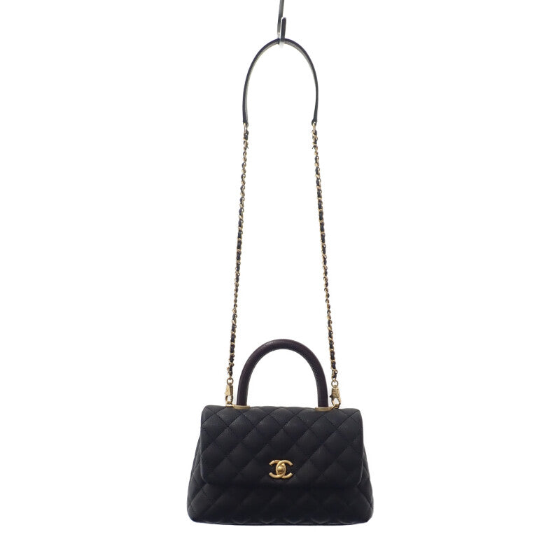 シャネル CHANEL ココハンドル XS A92990 ハンドバッグ キャビアスキン