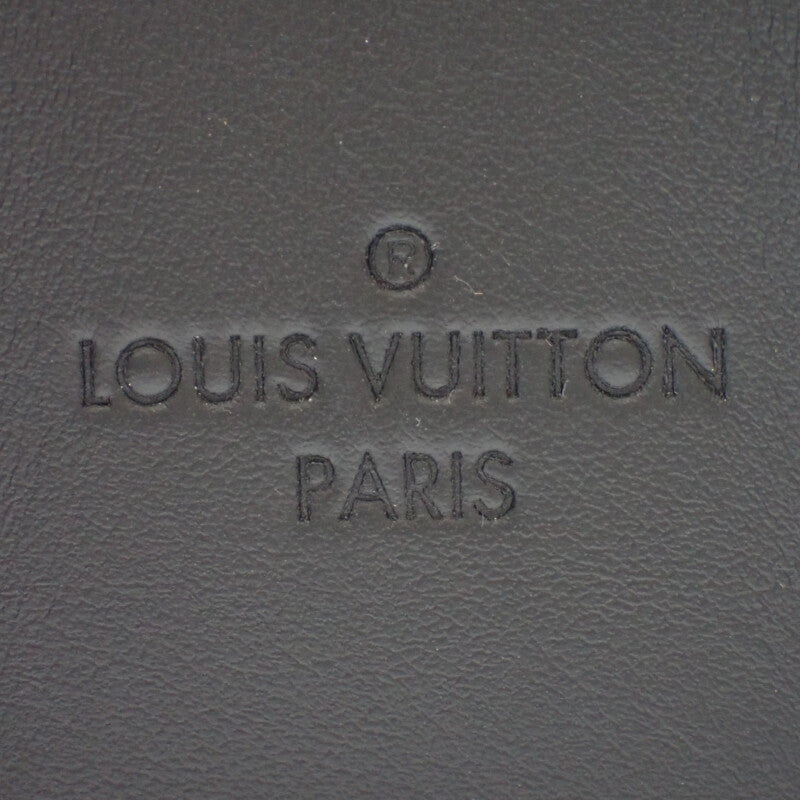 Louis Vuitton Sac Plat Cross M46098 2-Way Bag Leather Monogram Eclipse Black Silver Hardware Men's [Used] [A Rank]