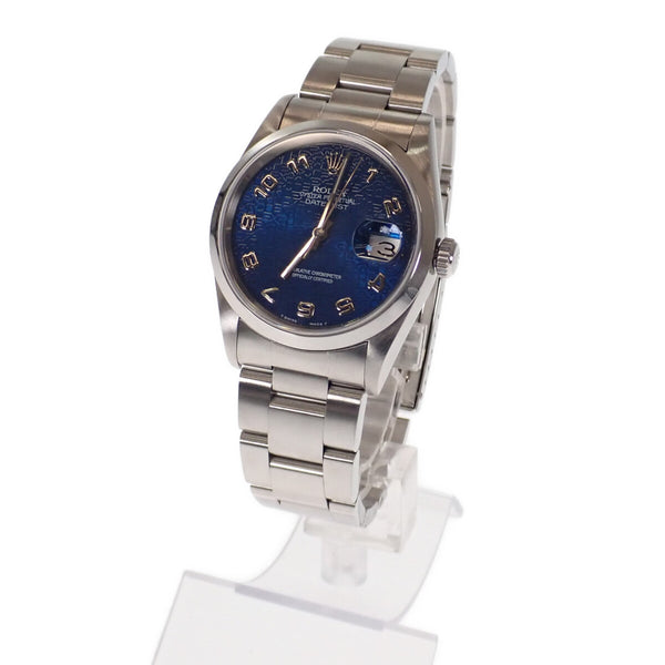 デイトジャスト メンズ 腕時計 16200 SS ブルー文字盤【ISEYA】