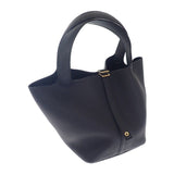 エルメス HERMES ピコタンロックMM  ハンドバッグ トートバッグ トリヨンクレマンス ブラック ゴールド金具 レディース【中古】【SAランク】