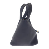 エルメス HERMES ピコタンロックMM  ハンドバッグ トートバッグ トリヨンクレマンス ブラック ゴールド金具 レディース【中古】【SAランク】