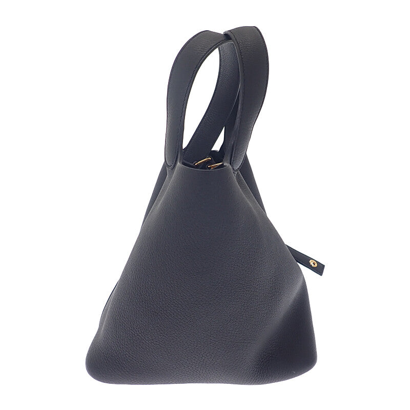 エルメス HERMES ピコタンロックMM  ハンドバッグ トートバッグ トリヨンクレマンス ブラック ゴールド金具 レディース【中古】【SAランク】
