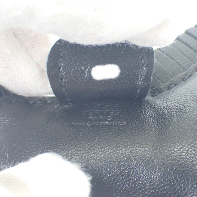 エルメス HERMES ロデオ PM バッグチャーム ラムスキン ソーブラック レディース【中古】【ABランク】