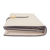 エルメス HERMES ベアンスフレ 長財布 シェブルミゾル アイボリー ホワイト ナタ ゴールド金具 レディース メンズ【中古】【SAランク】