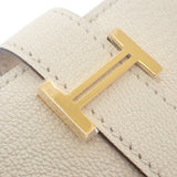 エルメス HERMES ベアンスフレ 長財布 シェブルミゾル アイボリー ホワイト ナタ ゴールド金具 レディース メンズ【中古】【SAランク】