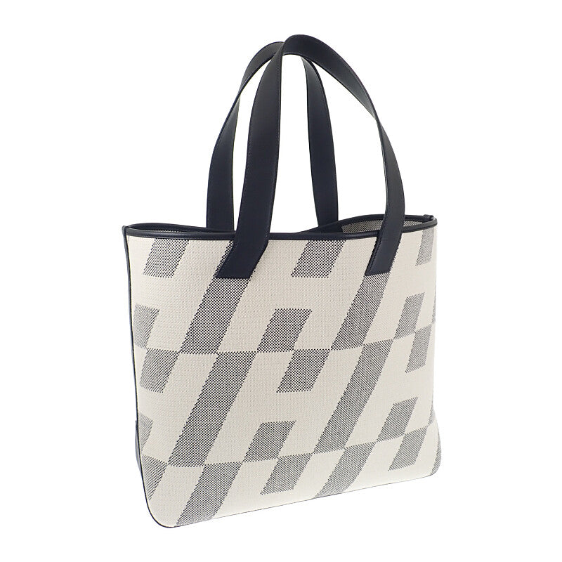 エルメス HERMES H アン ビエ GM トートバッグ トワルアッシュ レザー