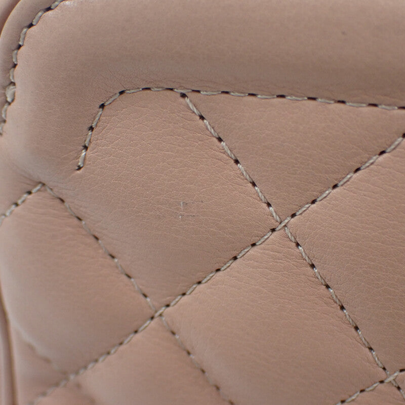 シャネル CHANEL ヴァニティケース A57905-Y83940 2WAYバッグ ラムスキン ピンク ゴールド金具 レディース【中古】【ABランク】