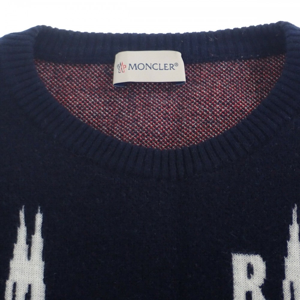 Aランク】モンクレール MONCLER MAGLIONE TRICOT GIROCOLLO ロゴ E20919041700_A9045  ニ【中古ブランド品通販ISEYA】