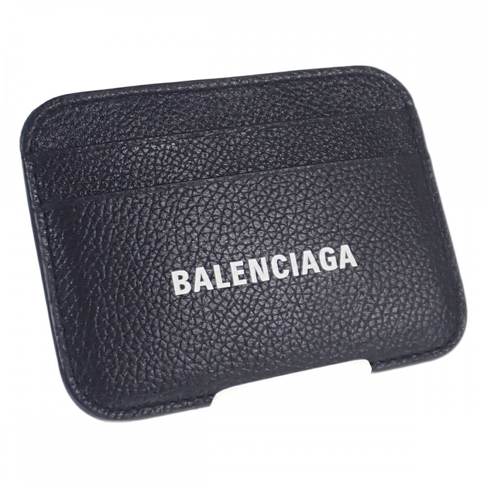 【Sランク】バレンシアガ BALENCIAGA CASH CARD HOLDER キャッシュカードホルダー 5938121IZIM1090 カードケース カーフ ブラック レディース【ISEYA】