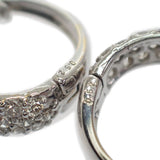 【中古】 デザインジュエリー  ピアス K18ホワイトゴールド ブラウンダイヤモンド ダイヤモンド レディース【Aランク】