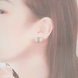 【中古】 デザインジュエリー  ピアス K18ホワイトゴールド ブラウンダイヤモンド ダイヤモンド レディース【Aランク】