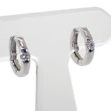 【中古】 K18WG デザインジュエリー フープダイヤモンド ピアス K18ホワイトゴールド ダイヤモンド レディース【Aランク】