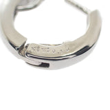 【中古】 K18WG デザインジュエリー フープダイヤモンド ピアス K18ホワイトゴールド ダイヤモンド レディース【Aランク】