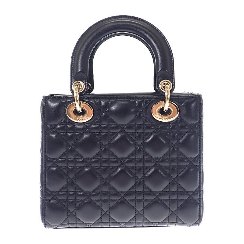 ディオール Dior レディディオール My ABC Dior M0538OCAL_M900 2WAYバッグ ハンドバッグ ショルダーバッグ ラムスキン ブラック ゴールド金具 レディース【中古】【ABランク】