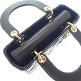 ディオール Dior レディディオール My ABC Dior M0538OCAL_M900 2WAYバッグ ハンドバッグ ショルダーバッグ ラムスキン ブラック ゴールド金具 レディース【中古】【ABランク】