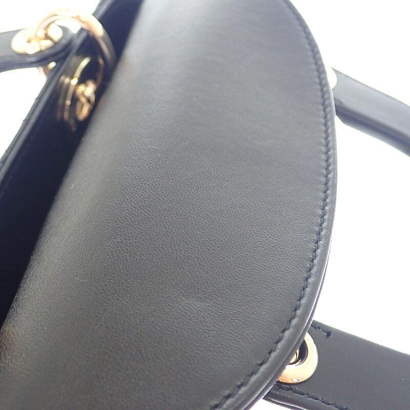 ディオール Dior レディディオール My ABC Dior M0538OCAL_M900 2WAYバッグ ハンドバッグ ショルダーバッグ ラムスキン ブラック ゴールド金具 レディース【中古】【ABランク】