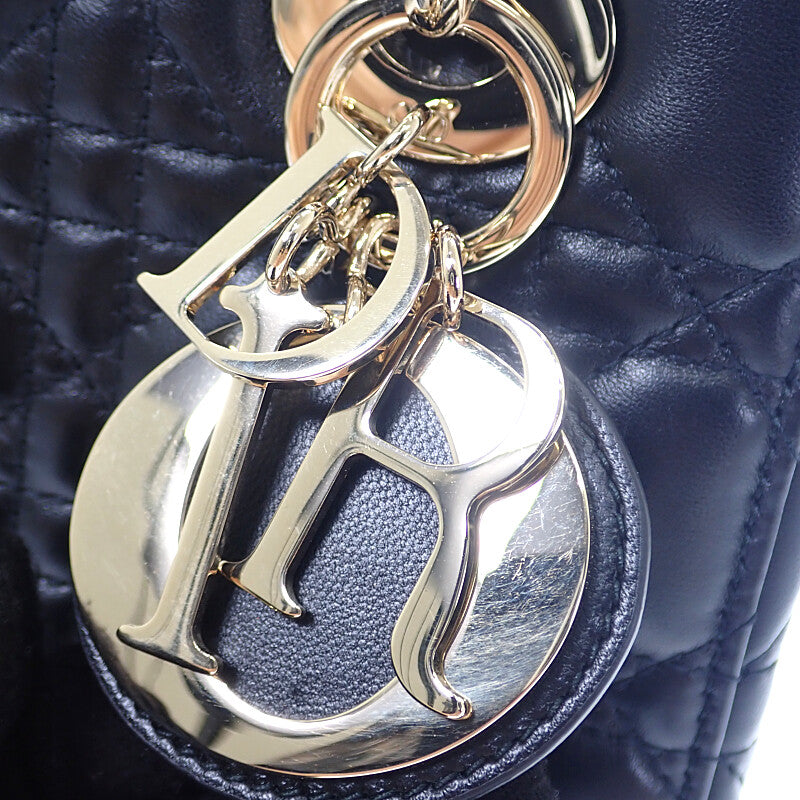 ディオール Dior レディディオール My ABC Dior M0538OCAL_M900 2WAYバッグ ハンドバッグ ショルダーバッグ ラムスキン ブラック ゴールド金具 レディース【中古】【ABランク】